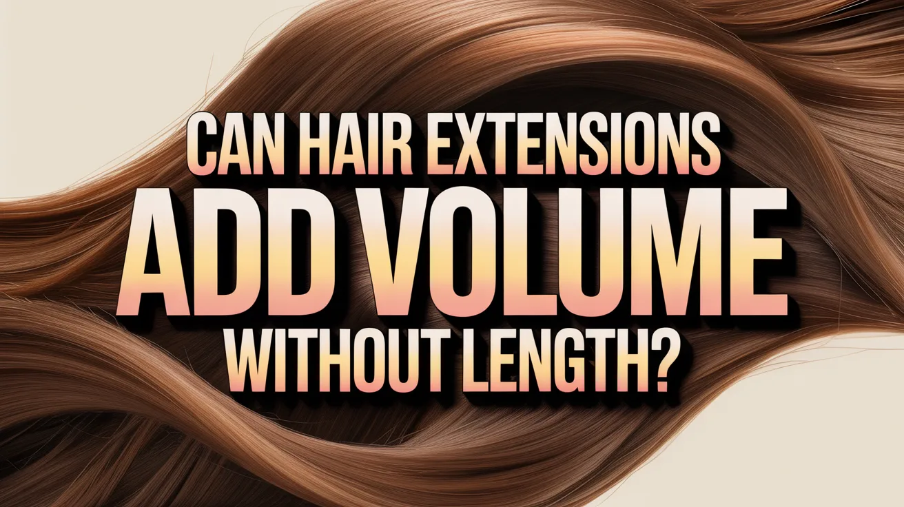 Can Hair Extensions Add Volume Without Adding Length? Here Is What Works